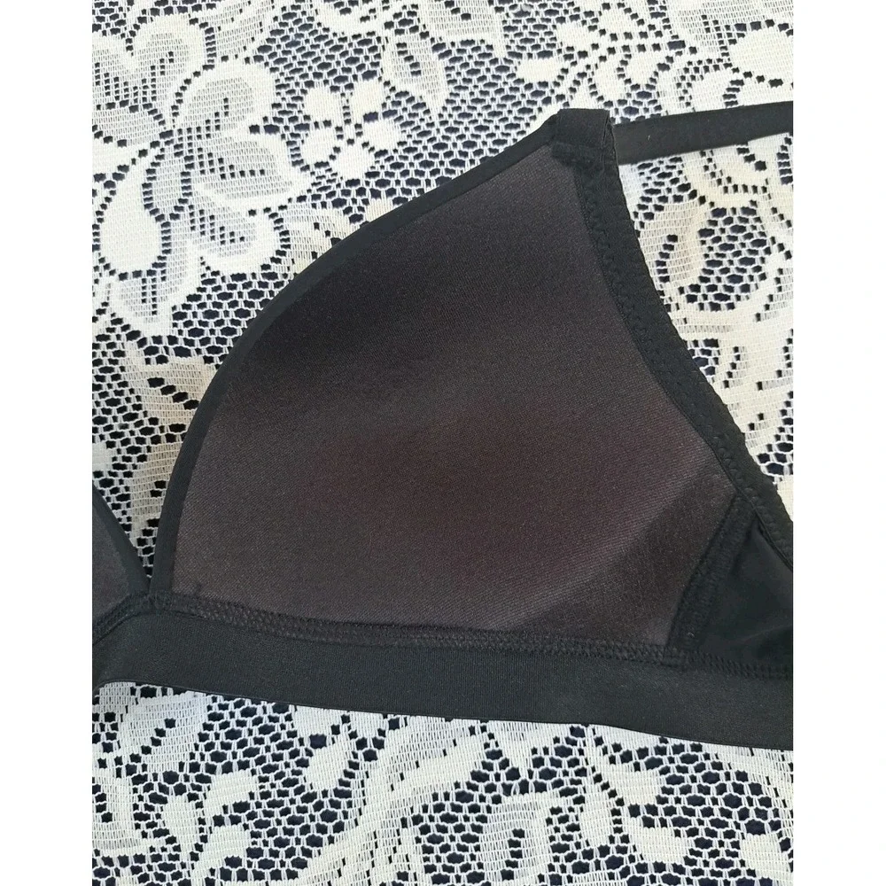 Pink Lover Wireless Bra 38C Black Adjustable Straps Style 6702 Intimate Lingerie